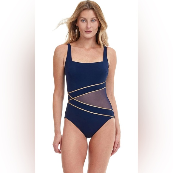 Gottex Women's Standard Onyx Square Neck One Piece - Picture 1 of 7